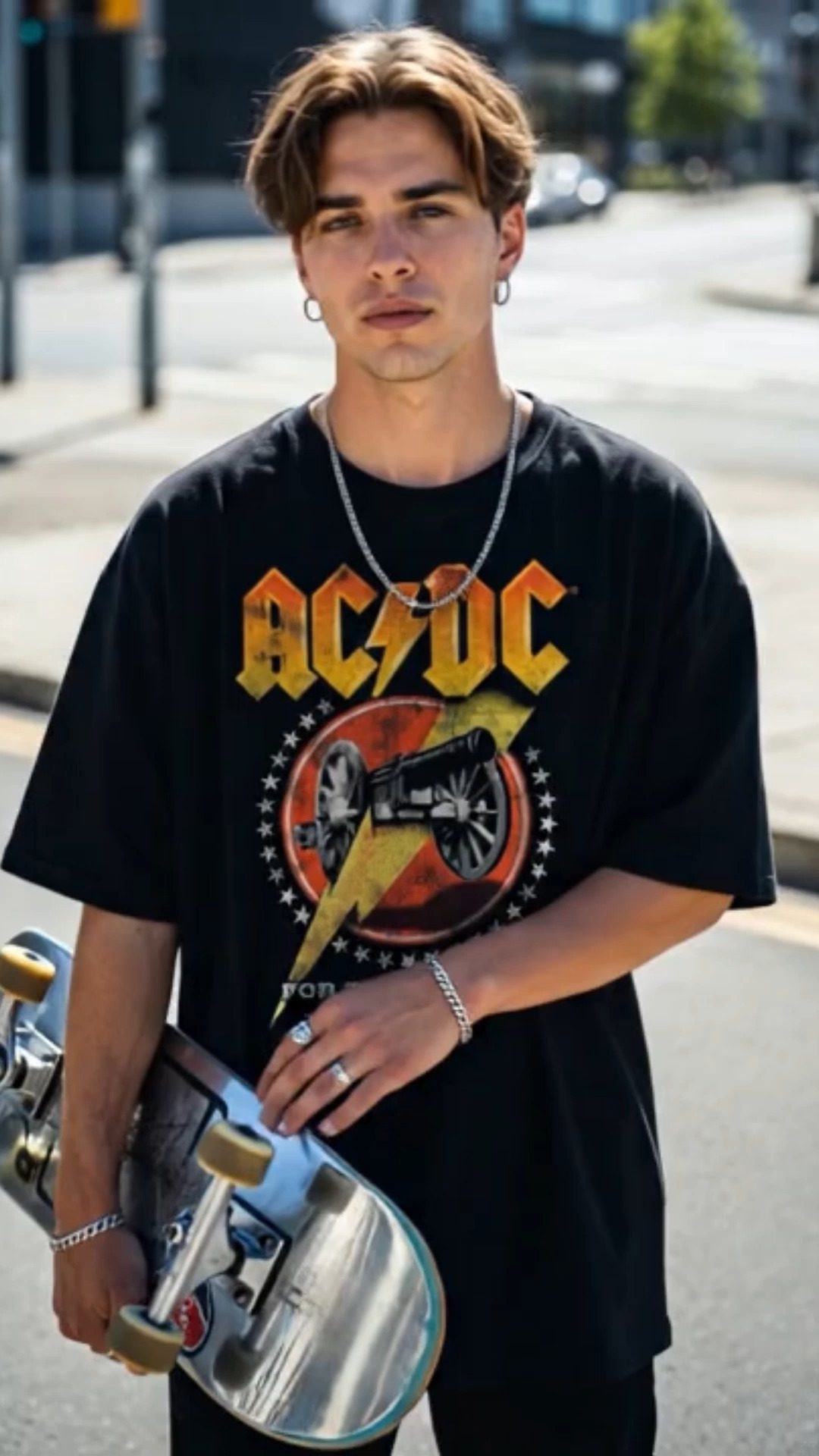 FREAK "AC/DC FOR THOSE ABOUT TO ROCK" STREET OVERSIZE T-SHIRT
