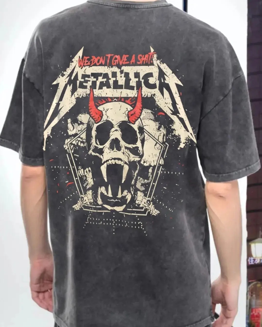 FREAK "METALLICA WE DONT GIVE A SHIT" ASIT YIKAMA T-SHIRT
